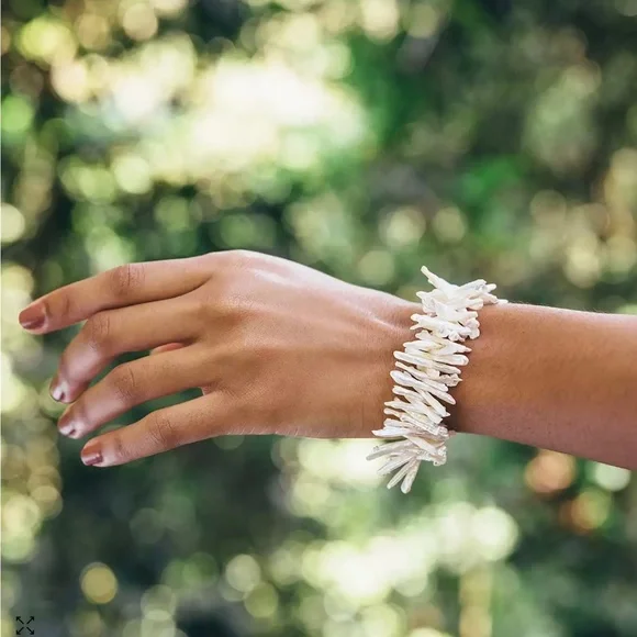 Cult Gaia Aliza 8" Freshwater Pearl Bracelet New With Tags In Box - Picture 3 of 14